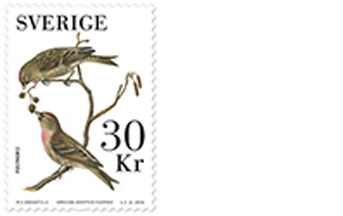 Frimärksutgåva 2016, Fåglar